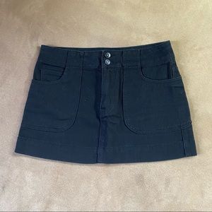 forever21 black denim mini skirt